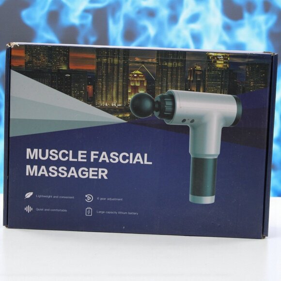 Muscle Fascial Massager Pain Relief Gun - Adjustable Speed Open Box Lightweight - Picture 1 of 9